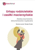 „Urlopy rodzicielskie i zasiłki macierzyńskie”, Wydawnictwa C.H. Beck.
