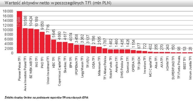 TFI: wartość aktywów netto XI 2010