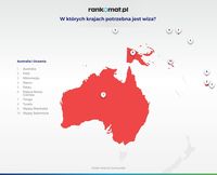  W których krajach potrzebna jest wiza: Australia i Oceania