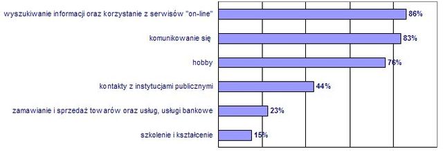 Internet i komputery w Polsce - raport 2004