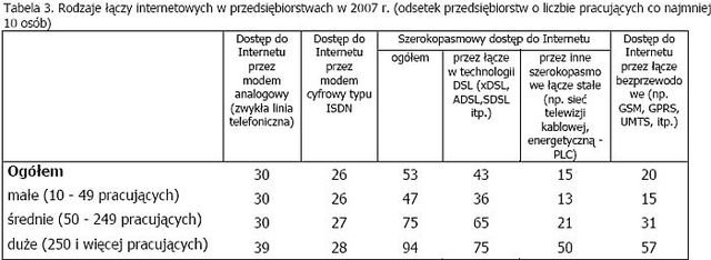 Internet i komputery w Polsce - raport 2007