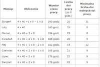 Czas pracy w 2010 r. Czas pracy w 2010 r.