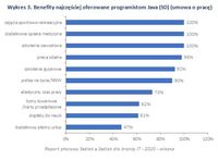 Wykres 3. Benefity najczęściej oferowane programistom Java (SD) (umowa o pracę)