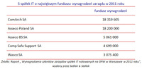 5 spółek IT o największym funduszu wynagrodzeń zarządu w 2011 roku