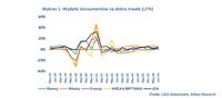 Wydatki konsumentów na dobra trwałe (r/r%)