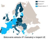 Blokowanie adresów IP i transakcji w krajach UE