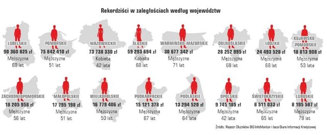 Długi Polaków przekroczyły 86,5 mld zł