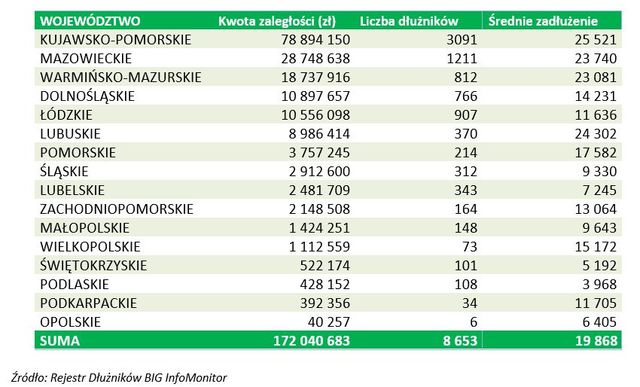 Zadłużenie Polaków: przez 6 miesięcy zaległości czynszowe wzrosły o 28 mln zł 