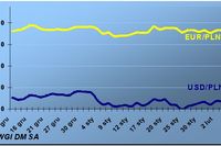Złoty naśladuje eurodolara